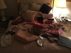 Handbags cosmetic bags pillows 