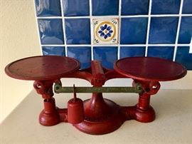 Antique Fairbanks scale