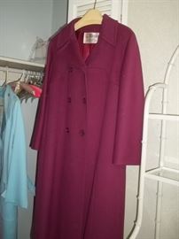 excellent custom made 100 % wool coat made by Toledo furs--beautiful!