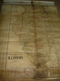 Really old Illinois map.SOLD