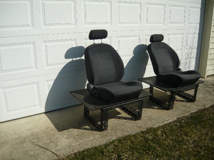 Hey guys, you need recliners for your man cave? Here they are. Fully recline and space for a beverage of your choice.