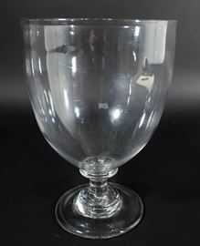 Large American Goblet Form Glass Vase, c. 1830. PROVENANCE: Andrew Spindler, Essex Massachusetts