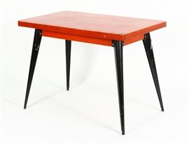 Atomic Metal Painted Rectangular Table MCM Midcentury Modern