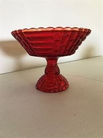 Red Glass Fruit Bowl or whatever you want to put in it
