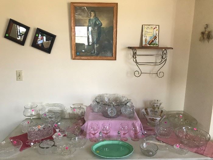 Look at this display of glassware if your having a Party we got what you need.