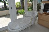 French Provincial style chaise lounge