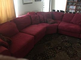 red sectional