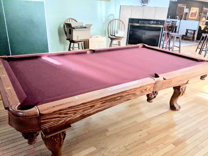 Gorgeous slate top pool table