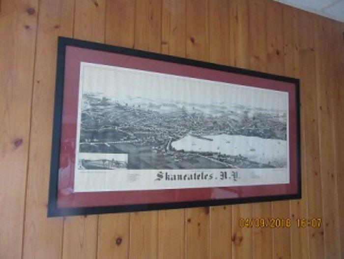 Print of Skaneateles, NY in the early years. 