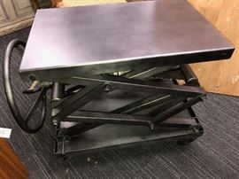 Restoration Hardware Industrial Scissor Lift Table