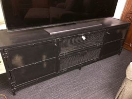 Restoration Hardware Vintage Metal Entertainment Console