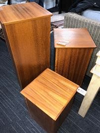 Teak Pedestals from Denmark