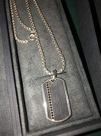 David Yurman Dogtag necklace