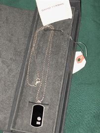 David Yurman Dogtag necklace