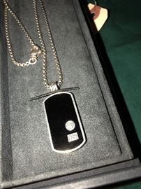 David Yurman Dogtag necklace