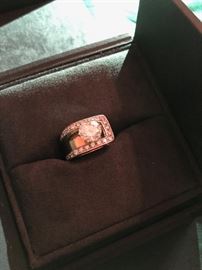 Moissanite Diamond Ring in 14K gold