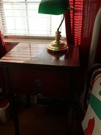 Sewing table converted for side table