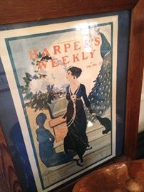 Harper's Weekly fashion framed art