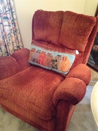 One of two Norwalk swivel recliner -recently purchased