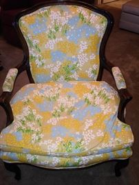 Cheerful upholstered arm chair