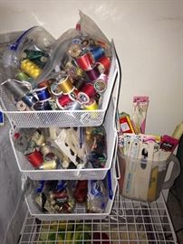 Thread, zippers, etc.