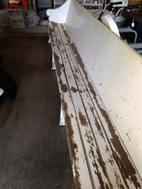 Extra, extra long antique wooden bench/pew