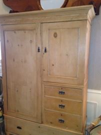 Pine entertainment armoire