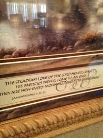  "The steadfast love of the Lord never ceases . . . " Lamentations 3: 22-23