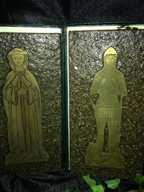 Dame Jemima Wilson (1849 - Westminster Abbey) and General Sir Robert Wilson (1849) brass molds