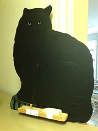 Cat shaped chalk board