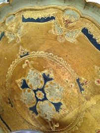 Vintage wood Florentine tray