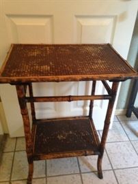 Another bamboo side table