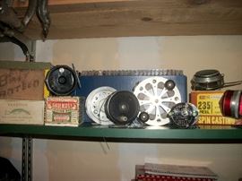 reels, bait bucket, some with box's