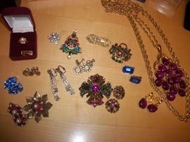 some Trifari, Werner, Sarah Coventry, Avon