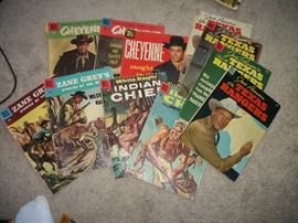 Texas Rangers, Cheyenne, Zane Grey, Indian Chief Comics