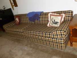 kind of Retro plaid love-seats