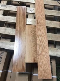 285 sq ft of 5" Oak Natural Solid Hardwood Floorin ...