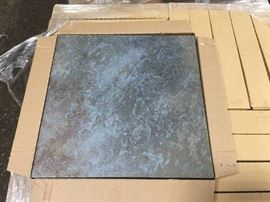 432 sq ft of 18x18 Blue Porcelain Floor Tile