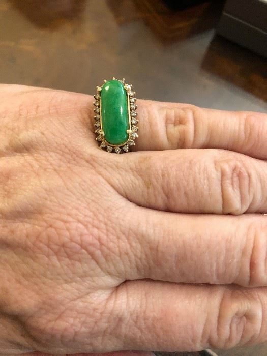Jade ring - the color! 
