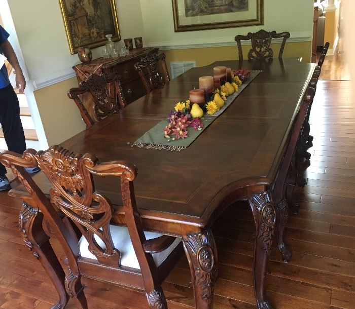 Wellington Manor Formal Dining Table and Chairs