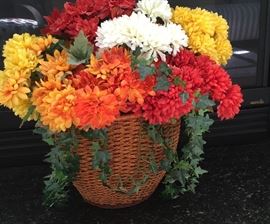 Basket of Spring Flowers