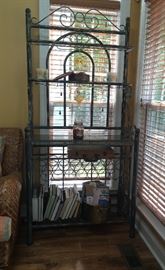 Wrought Iron Bakers Rack  / Wine Rack
