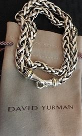 David Yurman Gold & Sterling link Necklace 