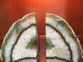 Brazilian Geode bookends