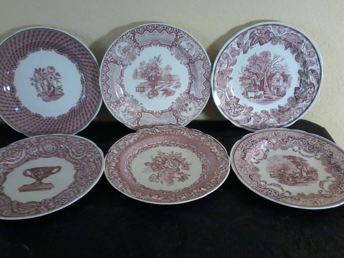  6 Spode Limited Victorian Series Plates         http://www.ctonlineauctions.com/detail.asp?id=704414