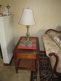 Carl Forslund end tables and other pieces, table lamps