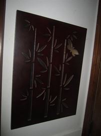 Cut out wood mirror
