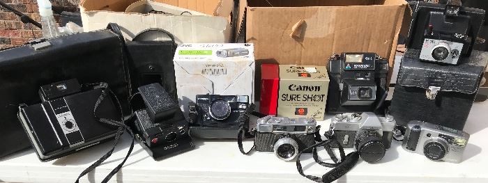New in box cameras to Vintage Land cameras 