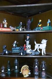 Antique Cast Iron Toys & Banks,Antique Milk Bottles