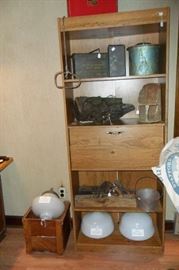 Vintage Lighting, Ammo Can,Fishing Minnow Bucket